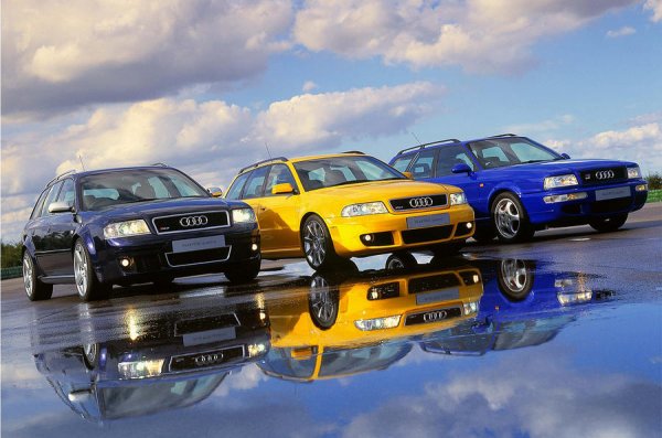 В началото след RS2 Avant идва RS4, както и по-големият RS6.